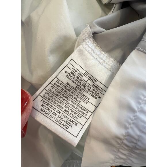 Vintage Ladies Nike Windbreaker Jacket White Green L - Picture 7 of 7